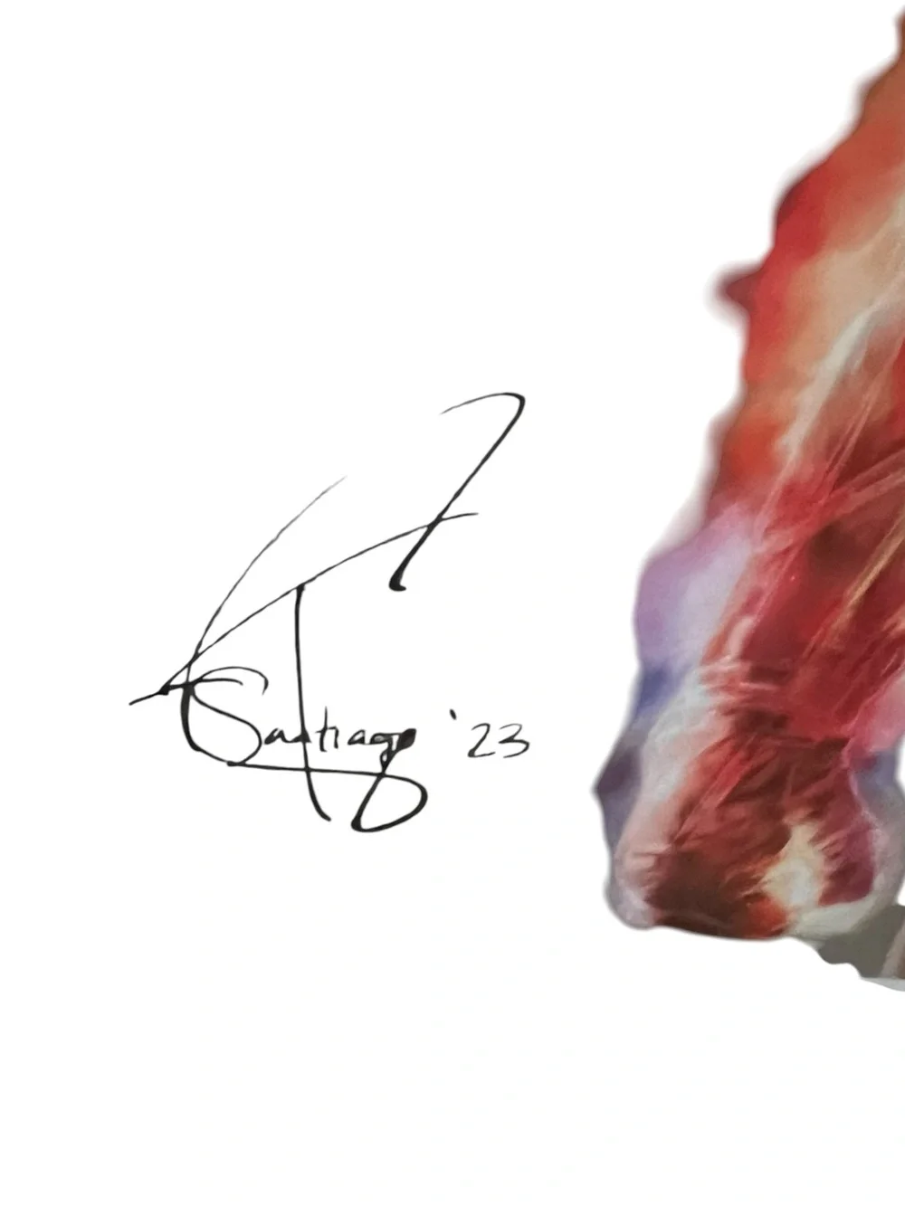 Captain Marvel (Carol Danvers) lithograph created by artist Tony Santiago - Picture 3 of 5